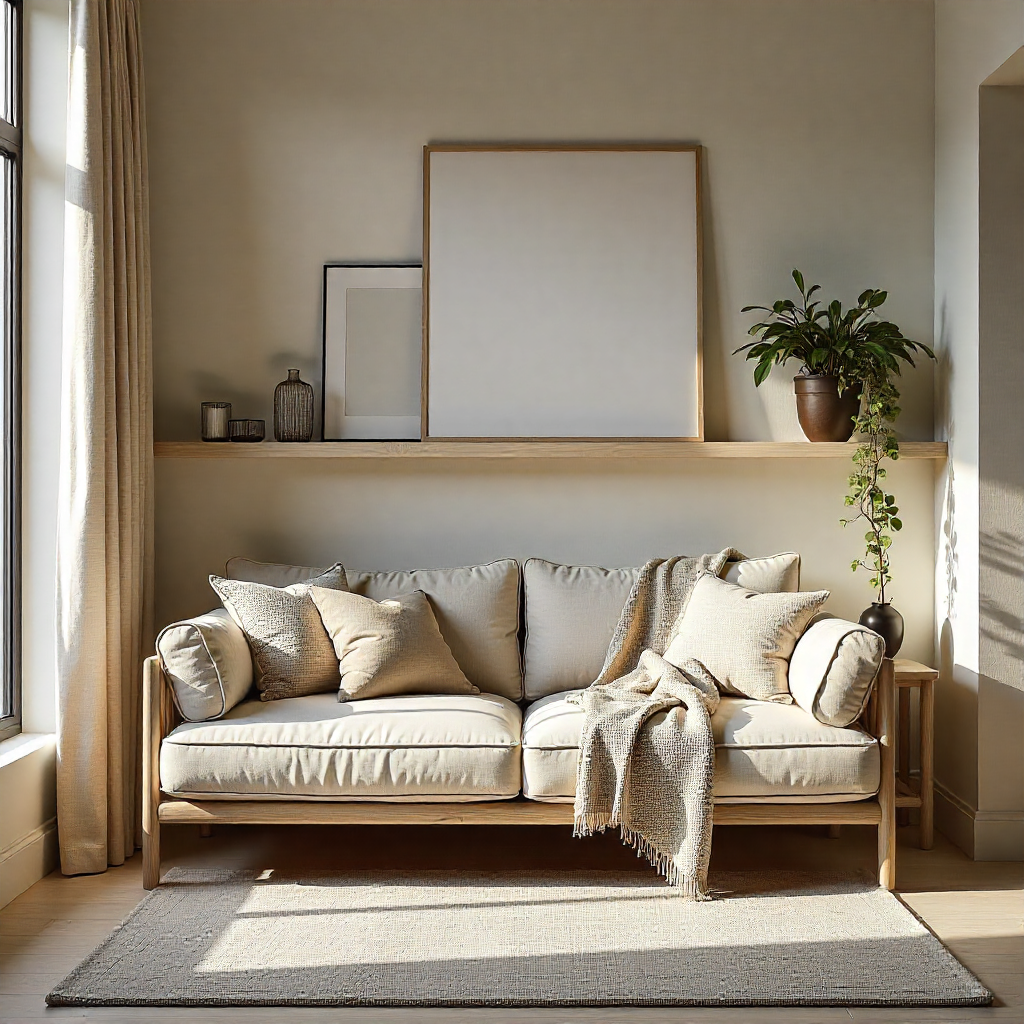 Vackra handgjorda möbler i ett modernt hem